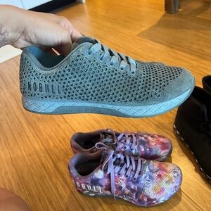 NOBULL Gray and Multicolor Knit Sneakers